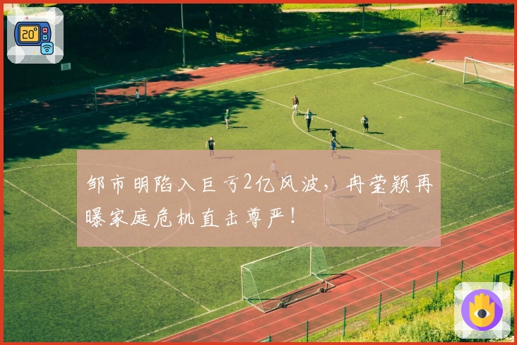 邹市明陷入巨亏2亿风波，冉莹颖再曝家庭危机直击尊严！